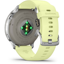 Garmin Venu4-45 silver / citrinų juostelė