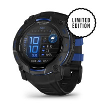 Garmin „Instinct 3 AMOLED“, 50mm, juoda / mėlyna Garmin „Instinct 3 AMOLED“, 50mm, juoda / mėlyna