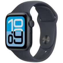 Apple Watch SE 3 GPS 40mm Midnight aliuminio korpusas su Midnight sportine apyranke - S / M