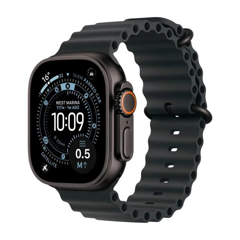 Apple Watch Ultra 3 GPS + Cellular 49mm Black Titanium Case with Black Ocean Band