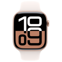 Apple Laikrodžių serija 10 LTE 46mm Rose Gold Aluminiumgehäuse su Light Blush Sportarmband - M / L Apple Laikrodžių serija 10 LTE 46mm Rose Gold Aluminiumgehäuse su Light Blush Sportarmband - M / L