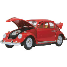 Jamara VW Käfer 1:18 RC metāla tālvadības automašīna 27 MHz Red 6+ Jamara VW Käfer 1:18 RC metāla tālvadības automašīna 27 MHz Red 6+