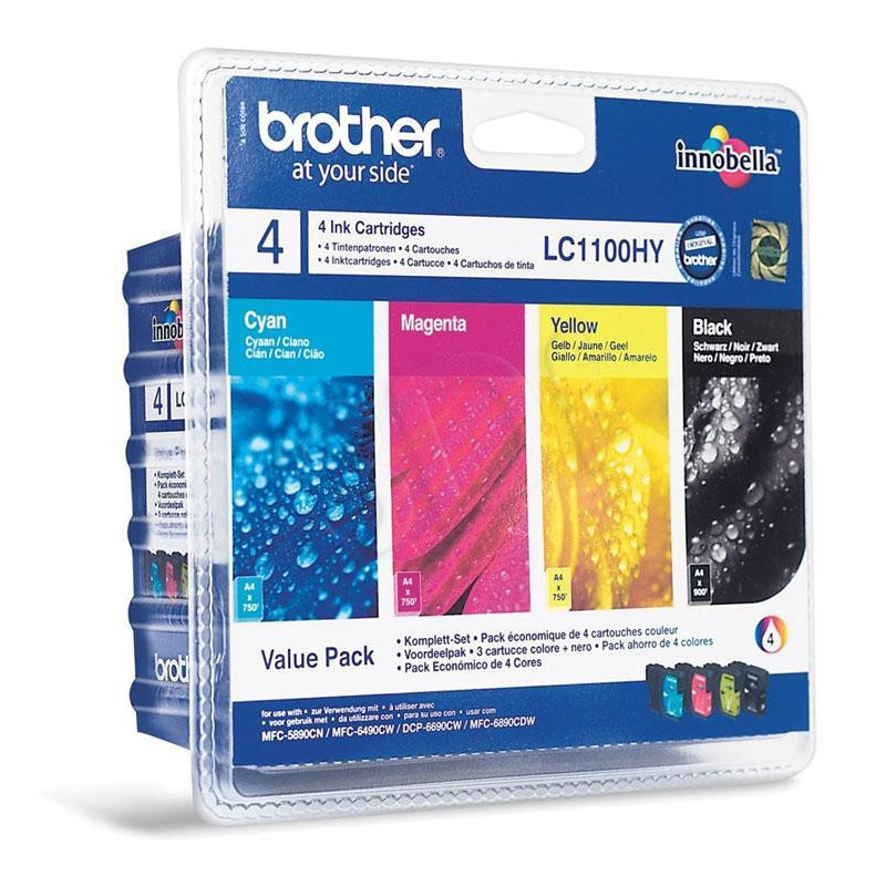 Pack Brother LC1100 CMYK DCP395CN / DCP585CW / DCP6690CW
