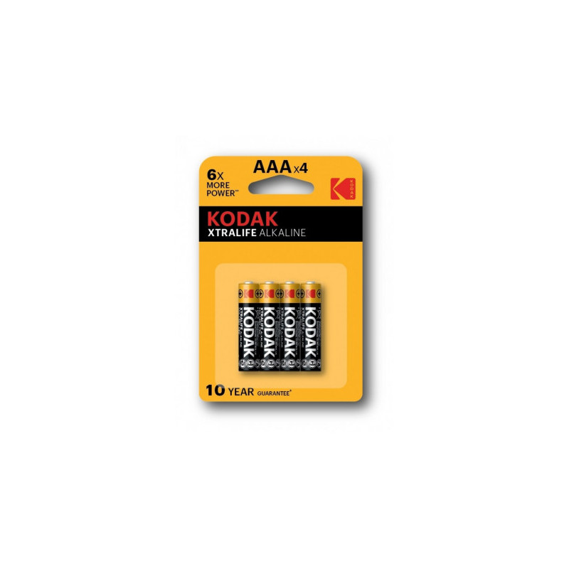 Kodak XTRALIFE šarminės AAA baterijos, 4 vnt. pakuotėje