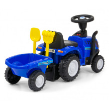 Milly Mally Vehicle Rider New Holland T7 Tractor Blue Milly Mally Vehicle Rider New Holland T7 Tractor Blue
