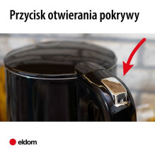Elektrinis Virdulys - ELDOM C540 Jetty 1,7L, 4 Temperatūros Nustatymai, Automatinis Išjungimas