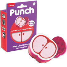 Valymo kempinė - Vileda Punch Universalus Kempinė, Tinkamas Indaplovėms, Obuolių Kvapas Valymo kempinė - Vileda Punch Universalus Kempinė, Tinkamas Indaplovėms, Obuolių Kvapas