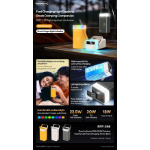 Returned item External battery Power Bank Remax RPP-596 22.5W 40000mAh gray Returned item External battery Power Bank Remax RPP-596 22.5W 40000mAh gray