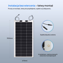 Renogy 175W 12V Monocrystalline Flexible Panel Renogy 175W 12V Monocrystalline Flexible Panel