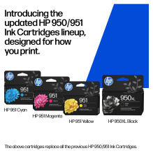HP 950XL didelės talpos juodo rašalo kasetė HP 950XL didelės talpos juodo rašalo kasetė