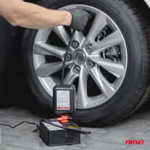 Zestaw naprawczy do opon z kompresorem 31mm 12V AMIO-04930 Zestaw naprawczy do opon z kompresorem 31mm 12V AMIO-04930