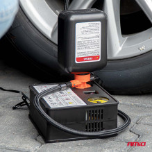 Zestaw naprawczy do opon z kompresorem 31mm 12V AMIO-04930 Zestaw naprawczy do opon z kompresorem 31mm 12V AMIO-04930