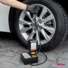 Zestaw naprawczy do opon z kompresorem 19mm 12V AMIO-04929