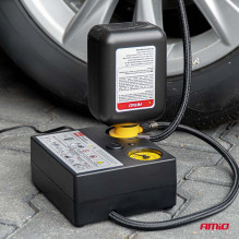 Zestaw naprawczy do opon z kompresorem 19mm 12V AMIO-04929