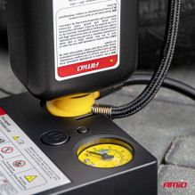 Zestaw naprawczy do opon z kompresorem 19mm 12V AMIO-04929 Zestaw naprawczy do opon z kompresorem 19mm 12V AMIO-04929