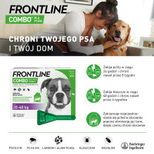 Frontline Combo Spot-on L - Parasite drops for dogs - 3 x 2,68 ml Frontline Combo Spot-on L - Parasite drops for dogs - 3 x 2,68 ml
