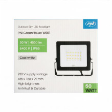 Slim LED reflector PNI GreenHouse WS51 50W, 6400K, 3898 lm, 184.5*29*160mm Slim LED reflector PNI GreenHouse WS51 50W, 6400K, 3898 lm, 184.5*29*160mm