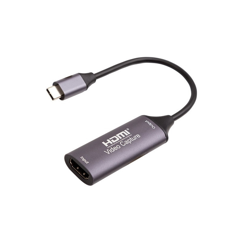 Vaizdo fiksavimo įrenginys HDMI 4K / 30Hz į USB2.0 Type-C