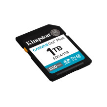 Memory Card - Kingston Technology Canvas Go! Plus 1TB SDXC 200MB/s UHS-I U3 V30 Memory Card - Kingston Technology Canvas Go! Plus 1TB SDXC 200MB/s UHS-I U3 V30