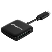 Kortelių skaitytuvas Transcend TS-RDC3. SD/microSD. USB 3.2. C tipo.