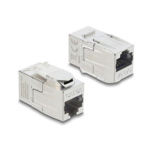 „Keystone“ modulio jungtis RJ45 lizdas į RJ45 lizdą, Cat.6A, ekranuota