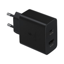 „Samsung“ maitinimo adapteris „Duo“, 35 W, maitinimo šaltinis „Micro“ + USB C tipo, juodas „Samsung“ maitinimo adapteris „Duo“, 35 W, maitinimo šaltinis „Micro“ + USB C tipo, juodas