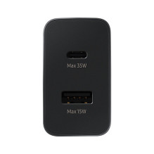 Samsung Power Adapter Duo 35W Power Supply Micro + USB Type-C black