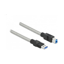 Delock USB 5 Gb/s Kabel Typ-A Stecker zu Typ-B Stecker su Metallmantel 1 m