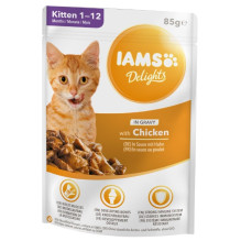 IAMS Delights Kitten Chicken in gravy - wet cat food - 12 x 85g IAMS Delights Kitten Chicken in gravy - wet cat food - 12 x 85g