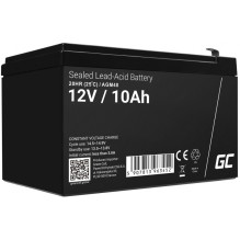 „Green Cell AGM48“ UPS akumuliatorius. Hermetiškas švino rūgšties (VRLA) akumuliatorius, 12 V, 10 Ah. „Green Cell AGM48“ UPS akumuliatorius. Hermetiškas švino rūgšties (VRLA) akumuliatorius, 12 V, 10 Ah.