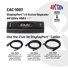 Club3D Repeater DisplayPort 1.4 DisplayPort 1.4 active Bu / Bu retail Club3D Repeater DisplayPort 1.4 DisplayPort 1.4 active Bu / Bu retail