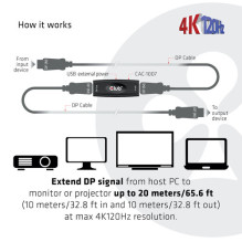 Club3D Repeater DisplayPort 1.4 DisplayPort 1.4 active Bu / Bu retail Club3D Repeater DisplayPort 1.4 DisplayPort 1.4 active Bu / Bu retail