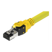 ROLINE S / FTP- PiMF- Patchkabel Kat.8 Class I LSOH Litzendraht gelb 3m