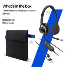 Headphone Mission 625 Stereo Leatherette C01C6AA AC Headphone Mission 625 Stereo Leatherette C01C6AA AC