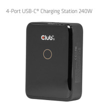 Įkroviklis Club 3D CLUB3D įkrovimo stotis CAC-1933 su 4 USB-C prievadais 240 W GaN PD 3.1 + PPS + LED ekranas Įkroviklis Club 3D CLUB3D įkrovimo stotis CAC-1933 su 4 USB-C prievadais 240 W GaN PD 3.1 + PPS + LED ekranas