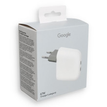 GOOGLE originalus C tipo įkroviklis PD 45W GA0573 balta lizdinė pakuotė