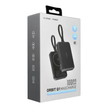 X-ONE Orbit Magcharge power bank compatible with MagSafe 10000mAh - black X-ONE Orbit Magcharge power bank compatible with MagSafe 10000mAh - black