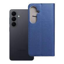 Atverčiamas dėklas, skirtas „Samsung S26 PLUS Smart Case Book“, tamsiai mėlynas Atverčiamas dėklas, skirtas „Samsung S26 PLUS Smart Case Book“, tamsiai mėlynas