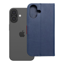 iPhone 17 / 18 dėklas „Split Book“, tamsiai mėlynas ir raudonas