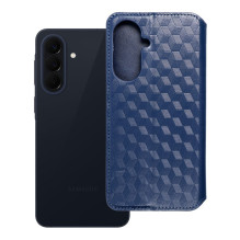 Atverčiamas dėklas, skirtas „Samsung A37 Cubic Book“, mėlynas