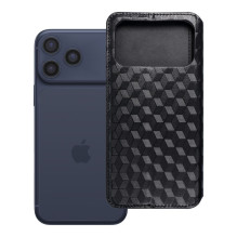 iPhone 17 PRO MAX / 18 PRO MAX atverčiamas dėklas „Cubic Book“ juodos spalvos