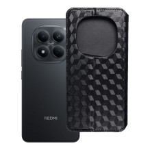 Atverčiamas dėklas Xiaomi Redmi NOTE 15 PRO Plus 5G Cubic Book, juodas Atverčiamas dėklas Xiaomi Redmi NOTE 15 PRO Plus 5G Cubic Book, juodas