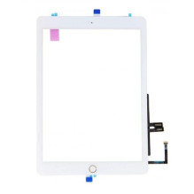 Lietimui jautrus stikliukas skirtas Apple iPad 9.7'' 2018 su home mygtuku ir laikikliais baltas originalus