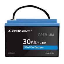 Baterija - Qoltec LiFePO4 12.8V 30Ah 384Wh BMS Baterija - Qoltec LiFePO4 12.8V 30Ah 384Wh BMS