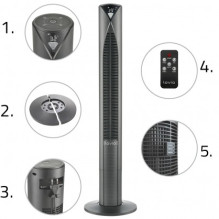 Lovio LVTF202Y24C-TI Tower Fan AirWave PRO Titan Lovio LVTF202Y24C-TI Tower Fan AirWave PRO Titan