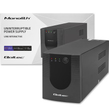 Nepertraukiamo Maitinimo Šaltinis (UPS) - Qoltec 53777 2000VA 1200W Atsarginis Nepertraukiamo Maitinimo Šaltinis (UPS) - Qoltec 53777 2000VA 1200W Atsarginis