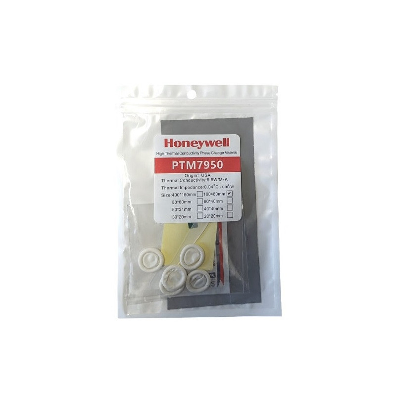 Šiluminė sąsaja - Honeywell PTM7950 80x160x0.2mm, 8,5 W / m·K, 0-125°C