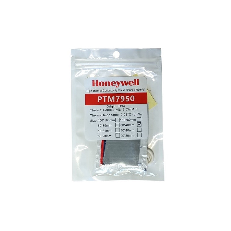 Šilumos pagalvėlė - Honeywell PTM7950 8,5 W / m·K, 40x80x0,2mm