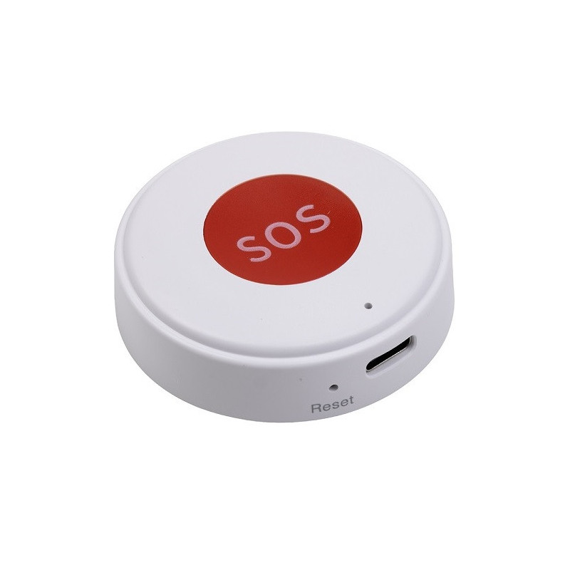 Skubios Pagalbos Prietaisas - TUYA Wireless Smart SOS Button, Wi-Fi, 150 m Range