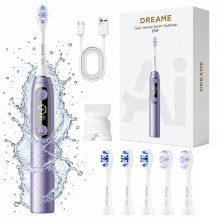 Dreame Elektrinis dantų šepetėlis su garsiniu vibravimu E10F Rinkinys violetinis Dreame Elektrinis dantų šepetėlis su garsiniu vibravimu E10F Rinkinys violetinis